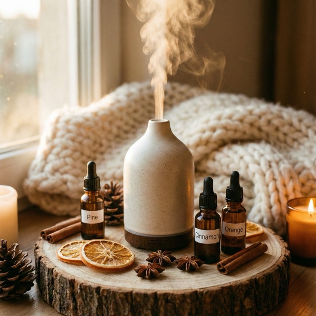 Vůně zimy: na tělo, polštář i do